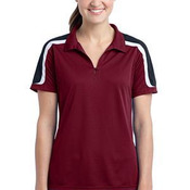 Ladies Tricolor Shoulder Micropique Sport Wick ® Polo