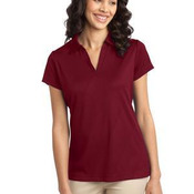 Ladies Tech Embossed Polo