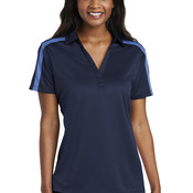 Ladies Silk Touch™ Performance Colorblock Stripe Polo