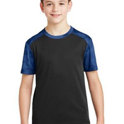 Youth CamoHex Colorblock Tee