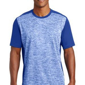 PosiCharge &#174; Electric Heather Colorblock Tee