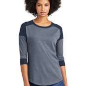 ® Ladies Heritage Blend 3/4 Sleeve Baseball Raglan Tee