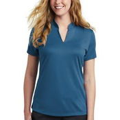 Ladies Dri FIT Hex Textured V Neck Top